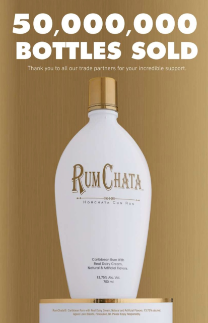 Trumpeting our accomplishments in a trade ad from October of 2020.  As to May of 2025 over 85,000,000 bottles have been sold and close to $3 billion in sales revenue in restaurants, bars and stores since 2009.  If we sold that many records, we would be in the Rock Hall of Fame.