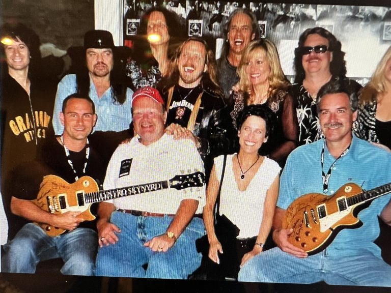 Fred Noe and I were presented with custom guitars by Lynyrd Skynyrd, this was before the Waffle House episode.