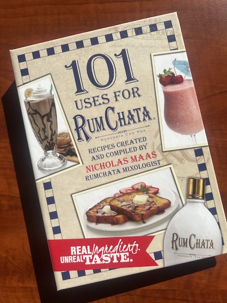 The recipe book Nick wrote promoting RumChata in 101 different variations to highlight the extern=me versatility of the brand.