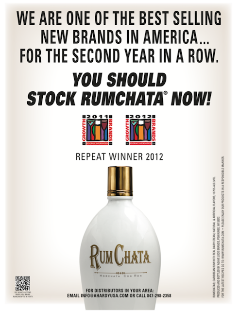 As we grew so fast without a lot of sales people around the country to spread the word, we had to rely on trade advertising to get out the message on our success.  Many retailers thought we were a fad and they didn’t want to feature us if the fad was ending.  These are Trade Ads we ran to encourage customers to put RumChata in their stores and bars.